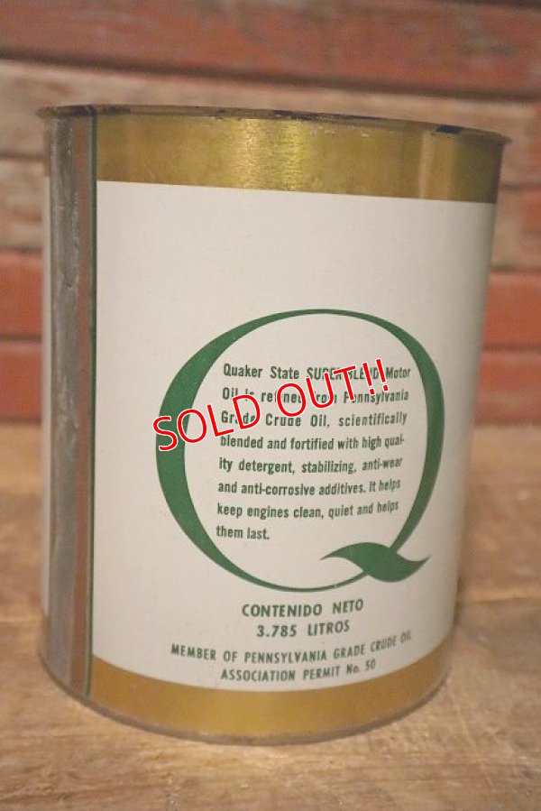 画像3: dp-230901-53 QUAKER STATE / ONE U.S. GALLON SUPER BLEND MOTOR OIL CAN