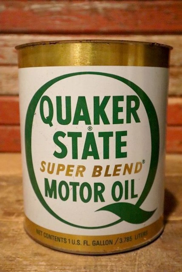 画像1: dp-230901-53 QUAKER STATE / ONE U.S. GALLON SUPER BLEND MOTOR OIL CAN