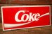 画像1: dp-230901-105 Coke (Coca-Cola) / 1980's-1990's Metal Sign (1)
