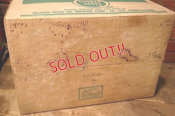 画像11: dp-230901-54 QUAKER STATE / Vintage Cardboard Box