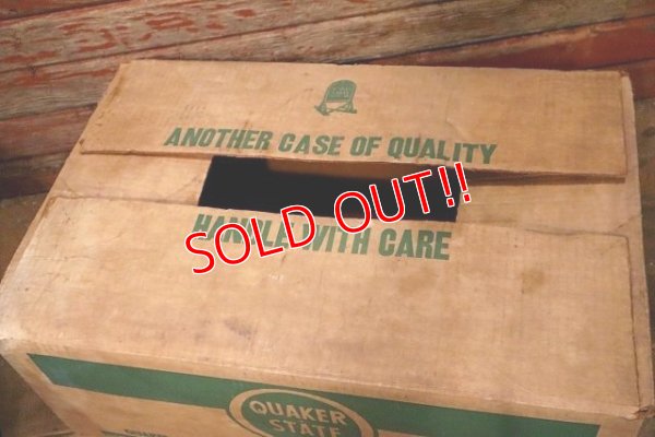 画像6: dp-230901-54 QUAKER STATE / Vintage Cardboard Box