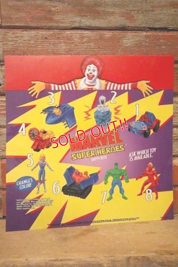 画像1: dp-230901-45 McDonald's / MARVEL SUPER HEROES 1995 HAPPY MEAL Translite