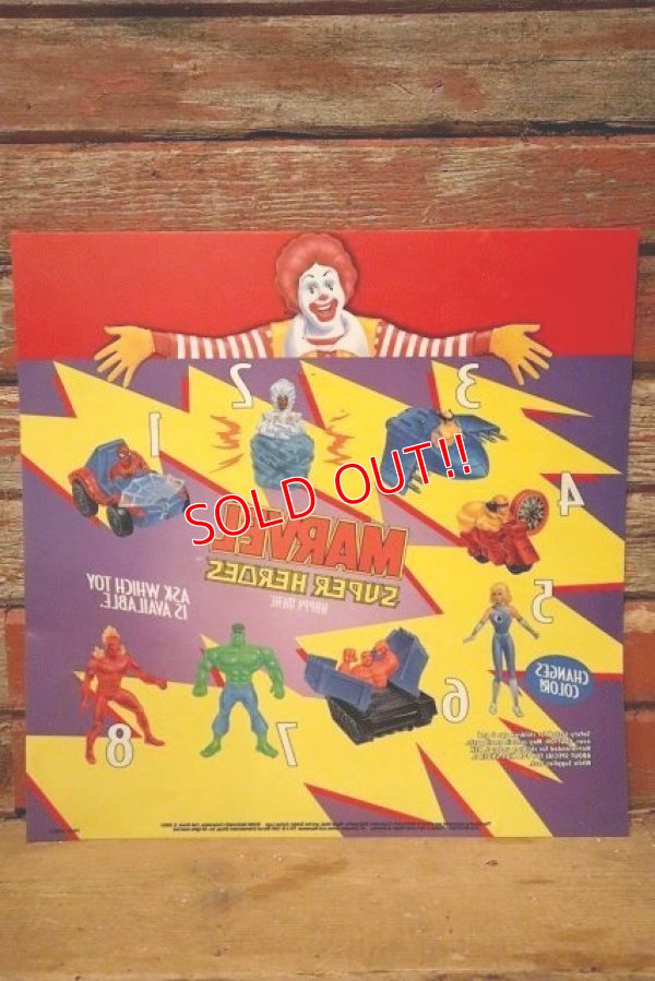 画像6: dp-230901-45 McDonald's / MARVEL SUPER HEROES 1995 HAPPY MEAL Translite