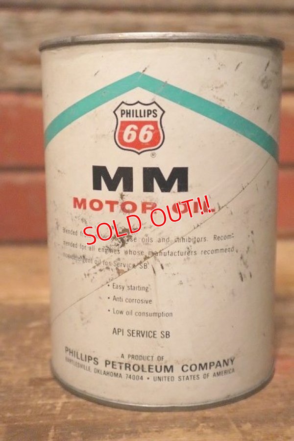 画像2: dp-230901-96 PHILLIPS 66 / MM MOTOR OIL One U.S. Quart Can