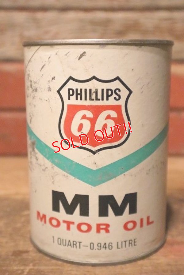 画像1: dp-230901-96 PHILLIPS 66 / MM MOTOR OIL One U.S. Quart Can