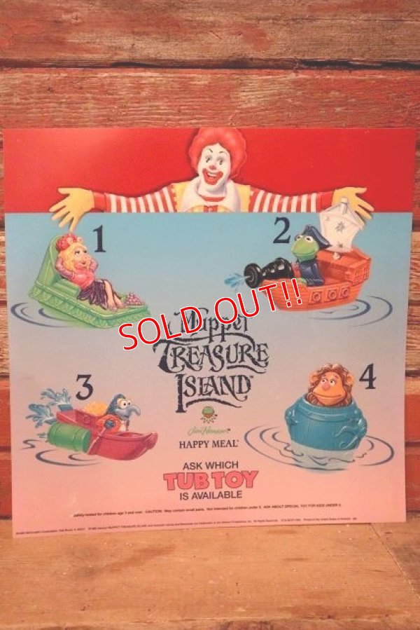 画像1: dp-230901-45 McDonald's / Muppet TREADURE ISLAND 1995 HAPPY MEAL TOY Translite