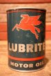 画像1: dp-230901-68 Mobil LUBRITE / 1950's-1960's MOTOR OIL One U.S. Quart Can (1)