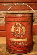 dp-230901-75 THE K-T OIL CORPORATION / KT OILS GREASES VINTAGE CAN