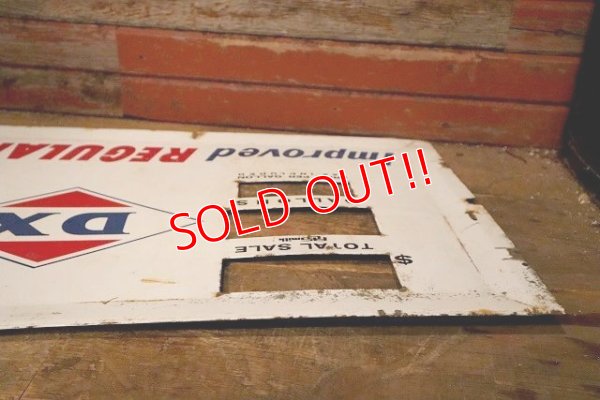 画像8: dp-230901-133 D-X / Gas Pump Face Porcelain Sign