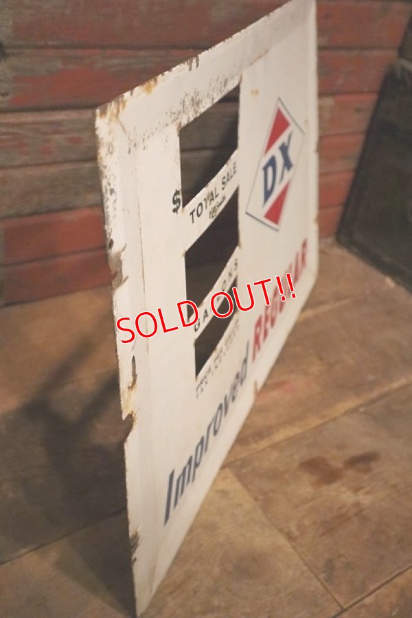 画像7: dp-230901-133 D-X / Gas Pump Face Porcelain Sign