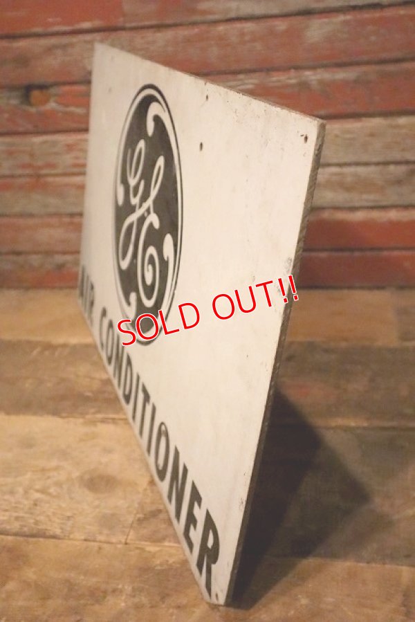 画像9: dp-230901-147 GENERAL ELECTRIC / AIR CONDITIONER Masonite Sign