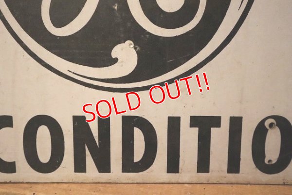 画像5: dp-230901-147 GENERAL ELECTRIC / AIR CONDITIONER Masonite Sign