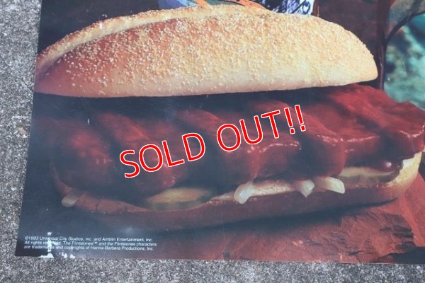 画像4: dp-230901-45 McDonald's / The Flintstones "GRAND POOBAH MEAL 1993 Translite