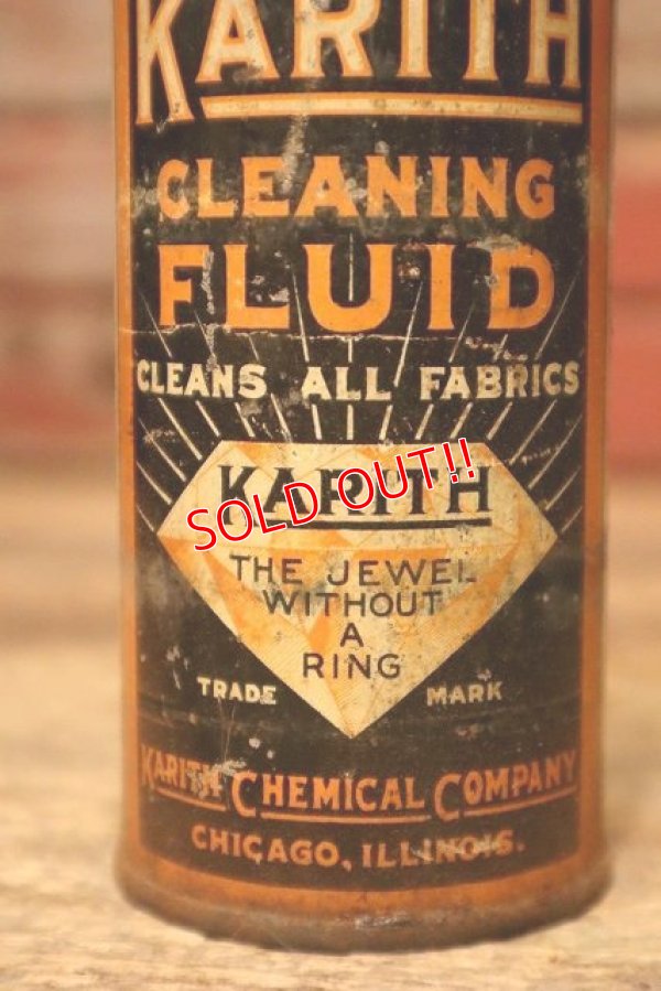 画像2: dp-230901-101 KARITH / 1940's CLEANING FLUID CAN