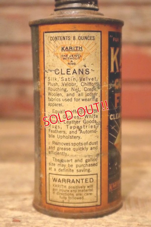 画像4: dp-230901-101 KARITH / 1940's CLEANING FLUID CAN