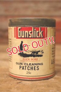 dp-230901-103 Gunslick / 1940's GUN CLEANING PATCHES CAN