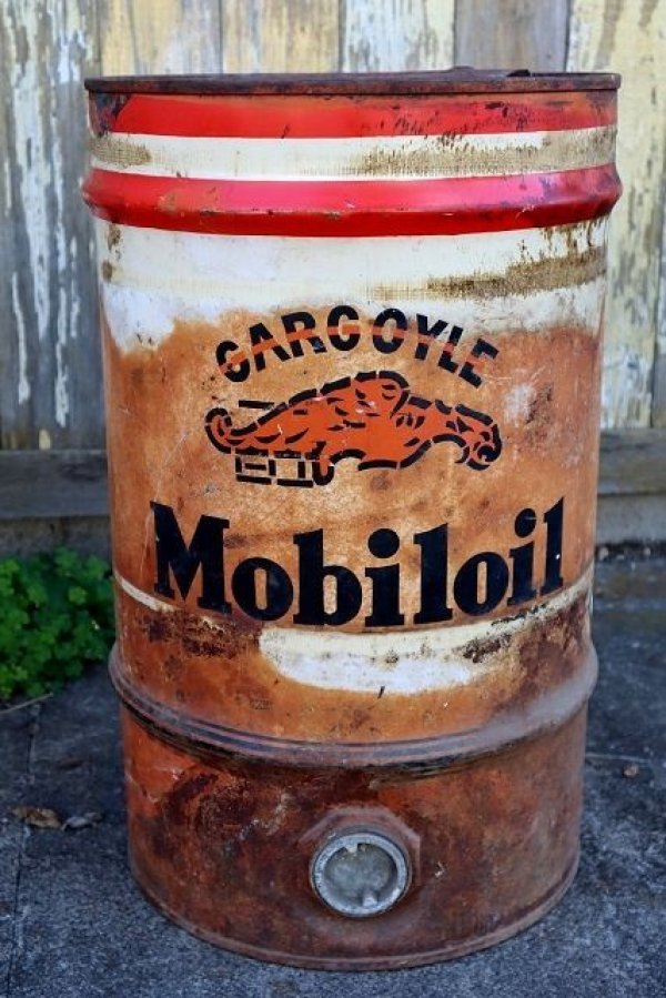 画像1: dp-230901-55 Mobiloil GARGOYLE / 1930's 100 POUNDS OIL CAN
