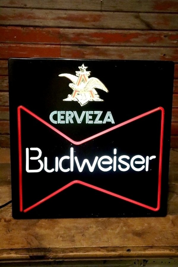 画像1: dp-230901-38 Budweiser / 1990's Bar Lighted Sign