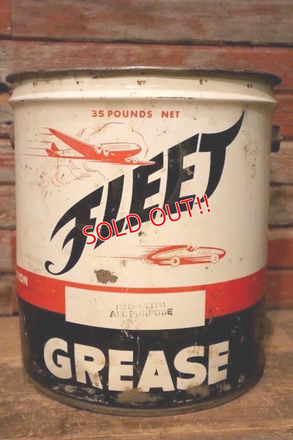 画像1: dp-230901-58 THE K-T OIL CORPOLATION / 1953 FLEET 35 POUNDS GREASE CAN 