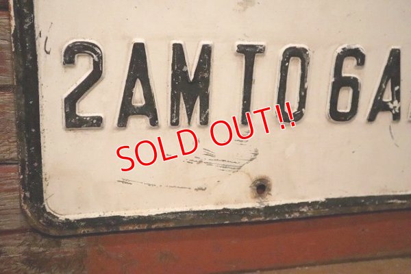 画像4: dp-230901-138 Road Sign / NO PARKING 2 AM TO 6 AM