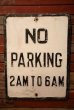 画像1: dp-230901-138 Road Sign / NO PARKING 2 AM TO 6 AM (1)