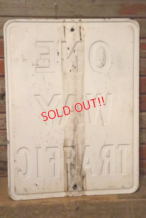 画像6: dp-230901-139 Road Sign / ONE WAY TRAFFIC