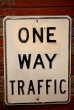 画像1: dp-230901-139 Road Sign / ONE WAY TRAFFIC (1)