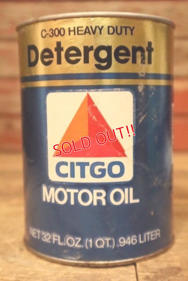 画像2: dp-230901-120 CITGO / C-300 Heavy Duty Detergent U.S. Quart Motor Oil Can