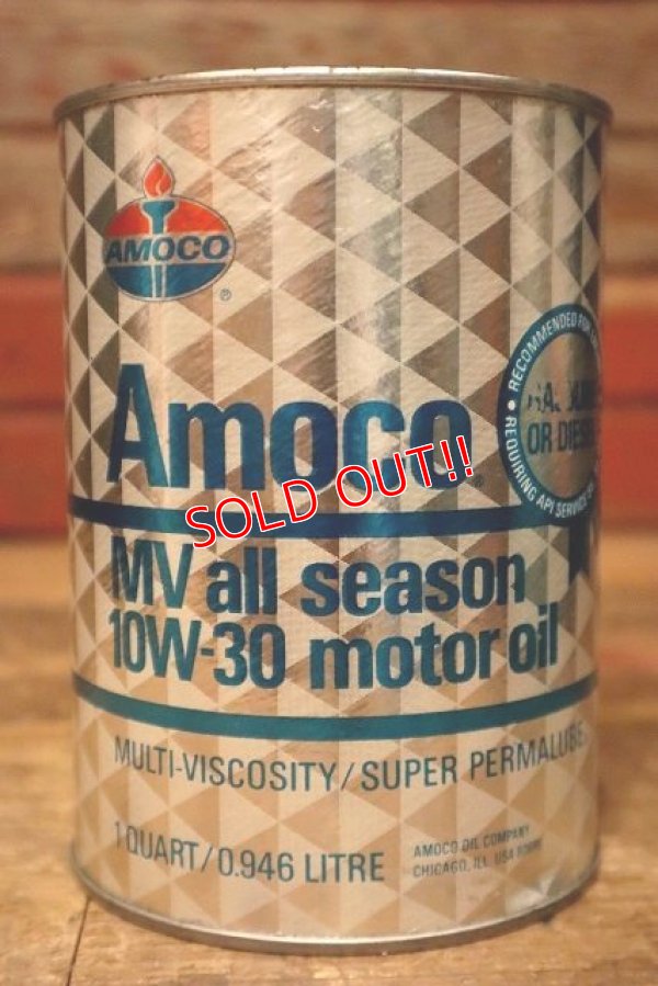 画像1: dp-230901-120 AMOCO / 10W-30 One U.S. Quart Motor Oil Can
