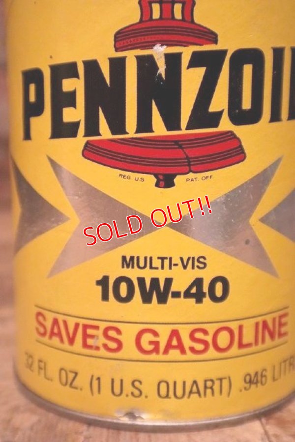 画像2: dp-230901-120 PENNZOIL / 10W-40 U.S. Quart Motor Oil Can