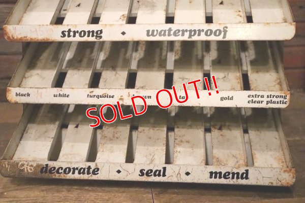 画像3: dp-230901-154 MYSTIC / PLASTIC COARTED CLOTH TAPE Vintage Metal Rack