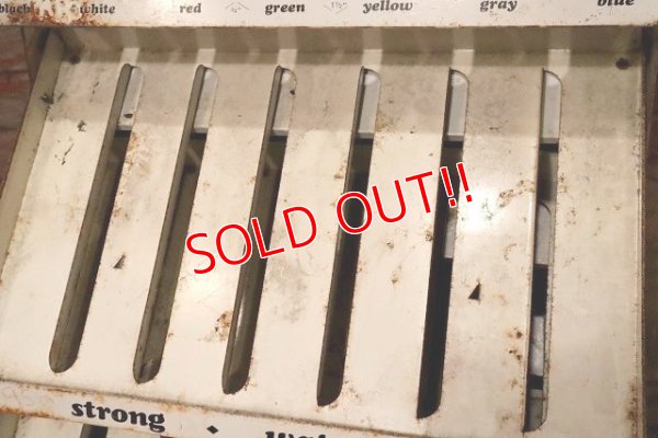 画像6: dp-230901-154 MYSTIC / PLASTIC COARTED CLOTH TAPE Vintage Metal Rack