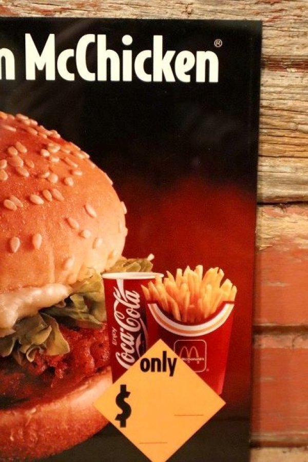 画像3: dp-230901-45 McDonald's / 1993 Menu Sign "Cajun McChicken Meal"