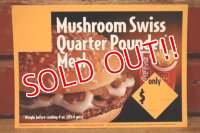 dp-230901-45 McDonald's / 1993 Menu Card "Mushroom Swiss Quarter Pounder Meal"