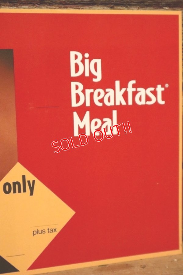 画像3: dp-230901-45 McDonald's / 1990's Menu Card "Big Breakfast Meal"