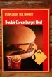 画像1: dp-230901-45 McDonald's / 1992 Menu Sign "Double Cheeseburger Meal" (1)