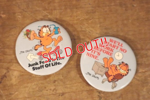 画像1: ct-230503-02 Garfield / 1980's Pinback Set