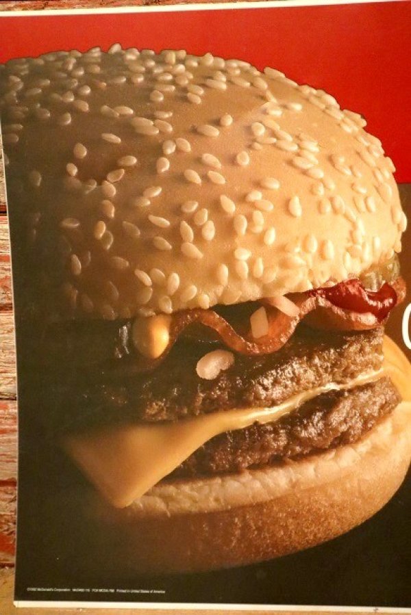 画像2: dp-230901-45 McDonald's / 1994 Translite "Bacon Double Cheeseburger"