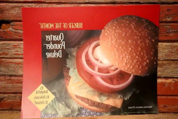 画像5: dp-230901-45 McDonald's / 1994 Translite "Quarter Pounder Delux"