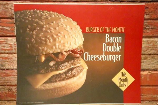 画像1: dp-230901-45 McDonald's / 1994 Translite "Bacon Double Cheeseburger"