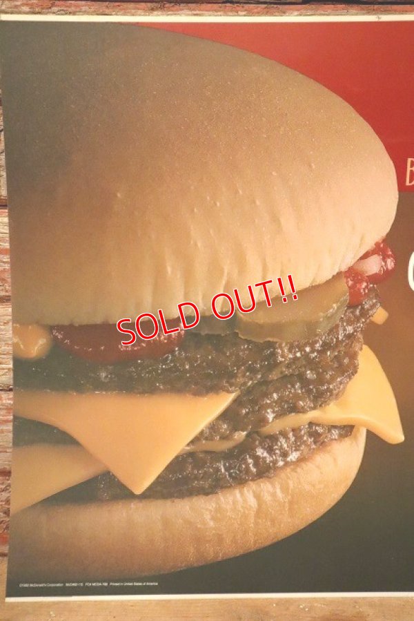 画像2: dp-230901-45 McDonald's / 1992 Translite "Triple Cheeseburger"