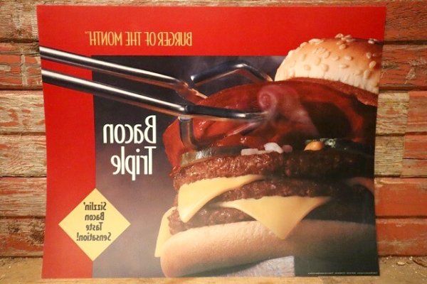 画像5: dp-230901-45 McDonald's / 1994 Translite "Bacon Triple"