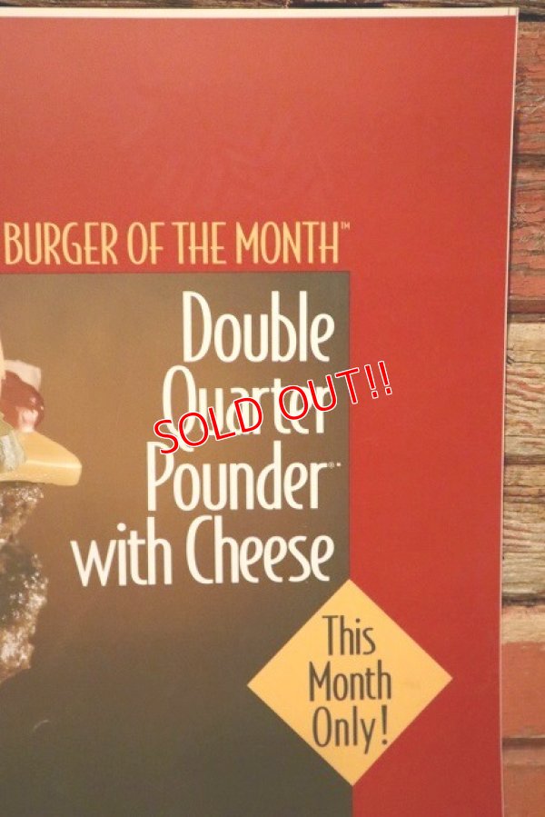 画像3: dp-230901-45 McDonald's / 1992 Translite "Double Quarter Pounder with Cheese"