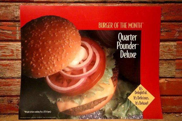 画像1: dp-230901-45 McDonald's / 1994 Translite "Quarter Pounder Delux"