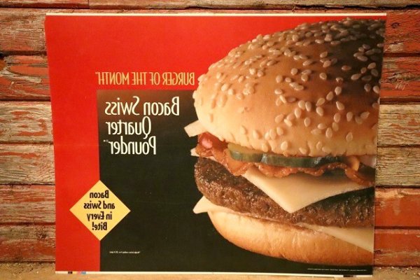 画像4: dp-230901-45 McDonald's / 1993 Translite "Bacon Swiss Quarter Pounder"