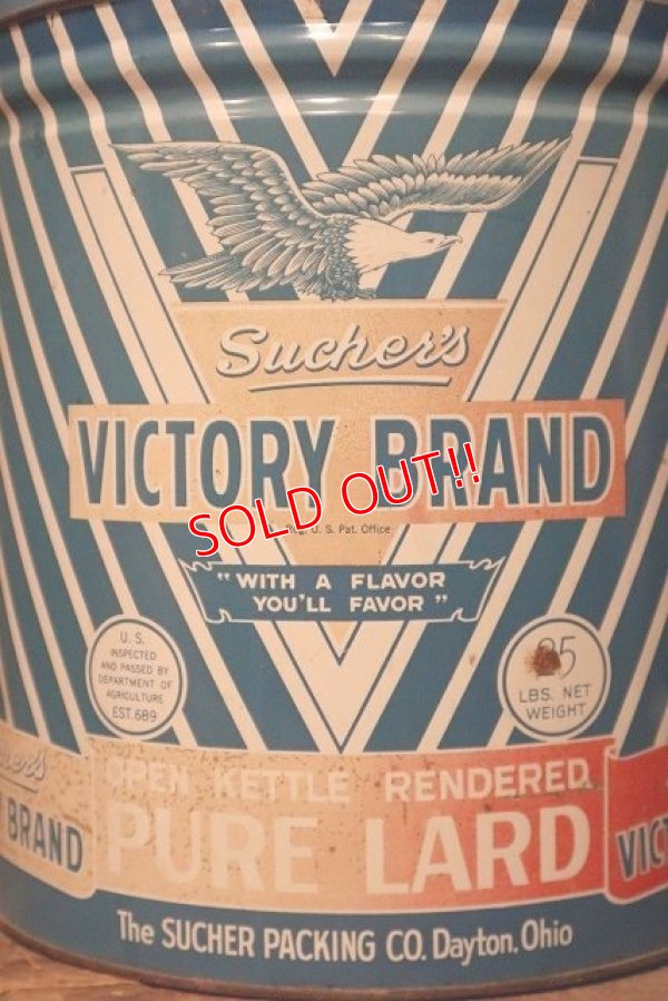 画像2: dp-231001-29 Sucher's VICTORY BRAND PURE LARD Can