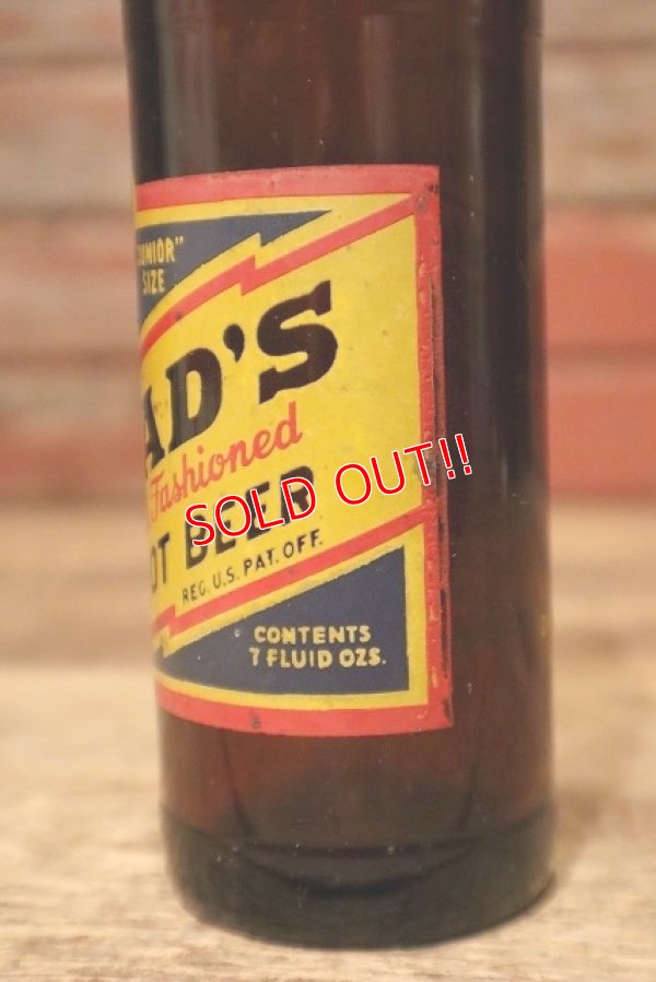 画像3: dp-231001-09 DAD'S ROOT BEER / 1950's "JUNIOR" SIZE 7 FL.OZ Bottle