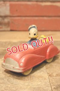ct-231001-10 Donald Duck & Pluto / SUN RUBBER 1930's-1940's Car