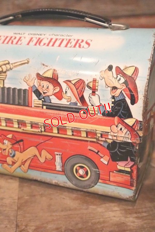 画像4: ct-231001-05 Walt Disney Character / ALADDIN 1969 FIRE FIGHTERS Metal Lunch Box