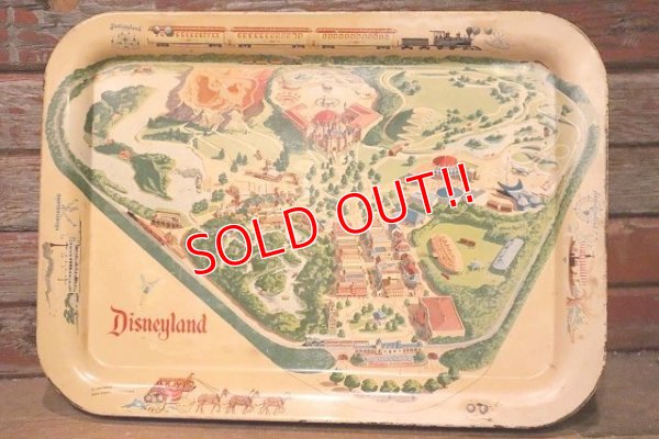 画像1: ct-231001-42 Disneyland / 1995 Park Map Tin Tray